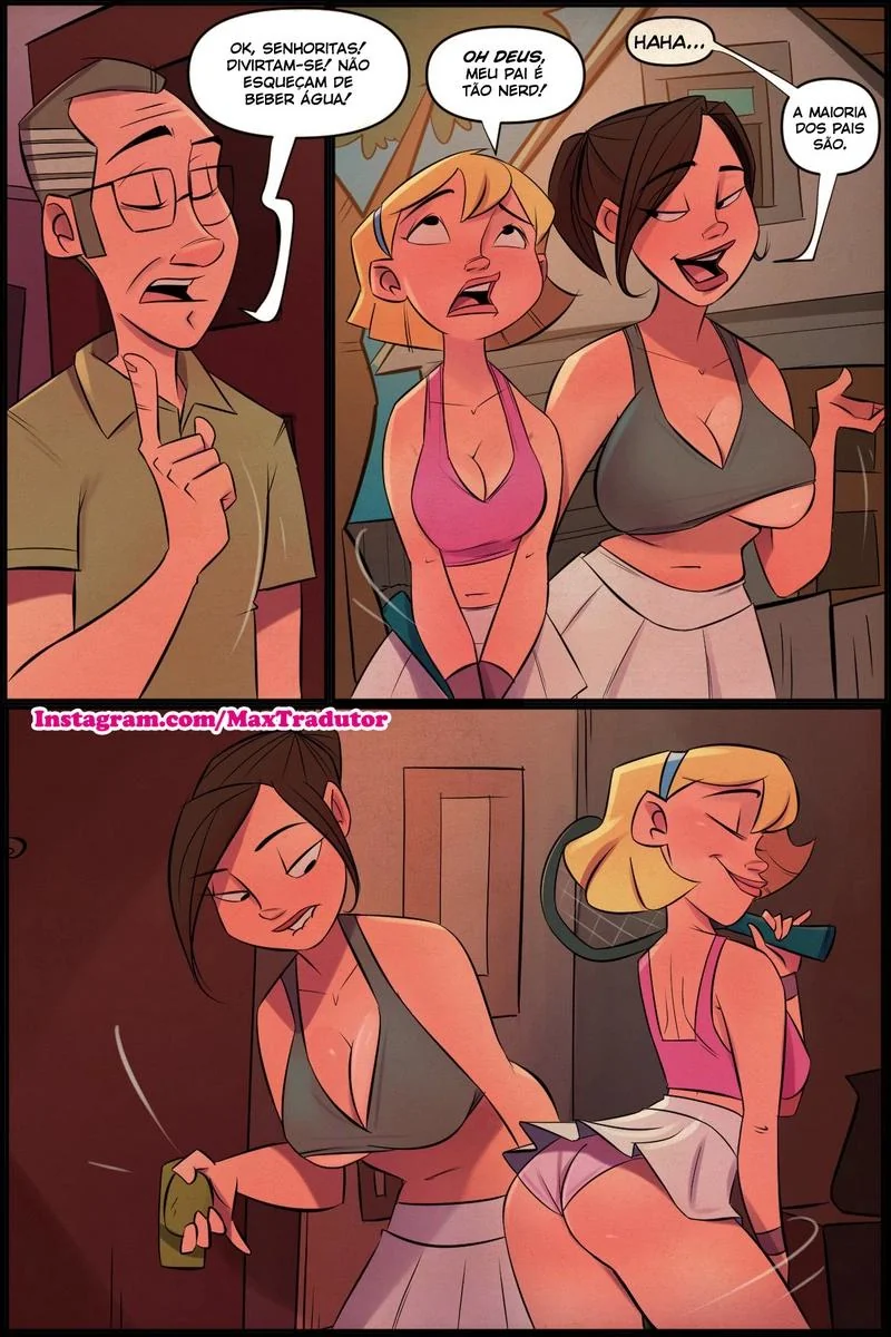 Vizinhas Safadas: Becky e Candice em Amassos Gostosos - Hentai HQ Brasileiro