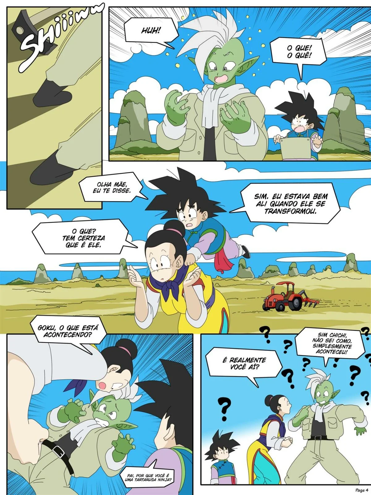 Zamasu e a Pica de Goku na Buceta da Chichi – Dragon Ball Super Hentai em HQ Brasileiro