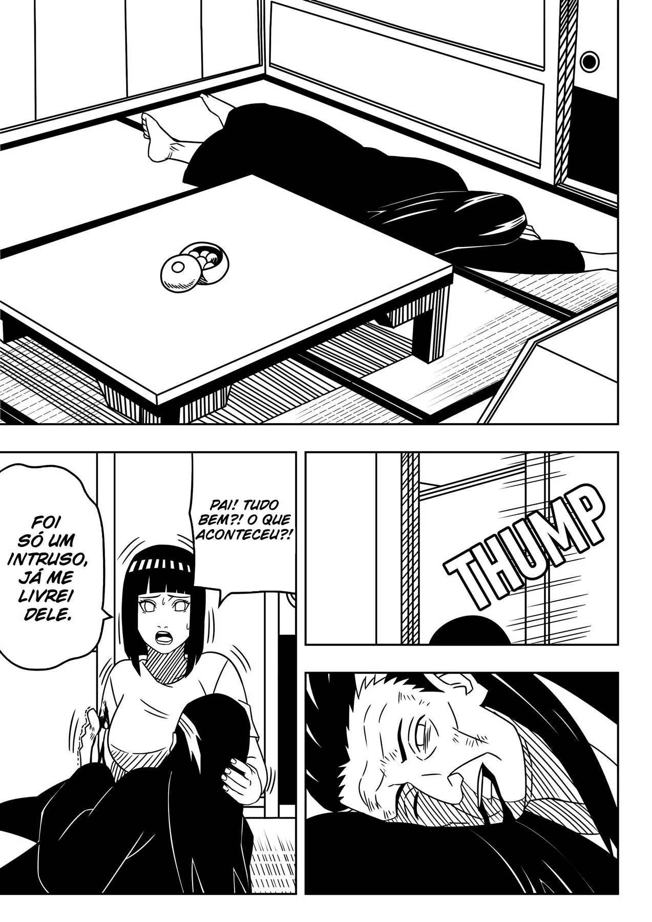 Zetsus Tarados Invadem a Vila Oculta da Folha para Foder as Ninjas em Hentai HQ Brasileiro